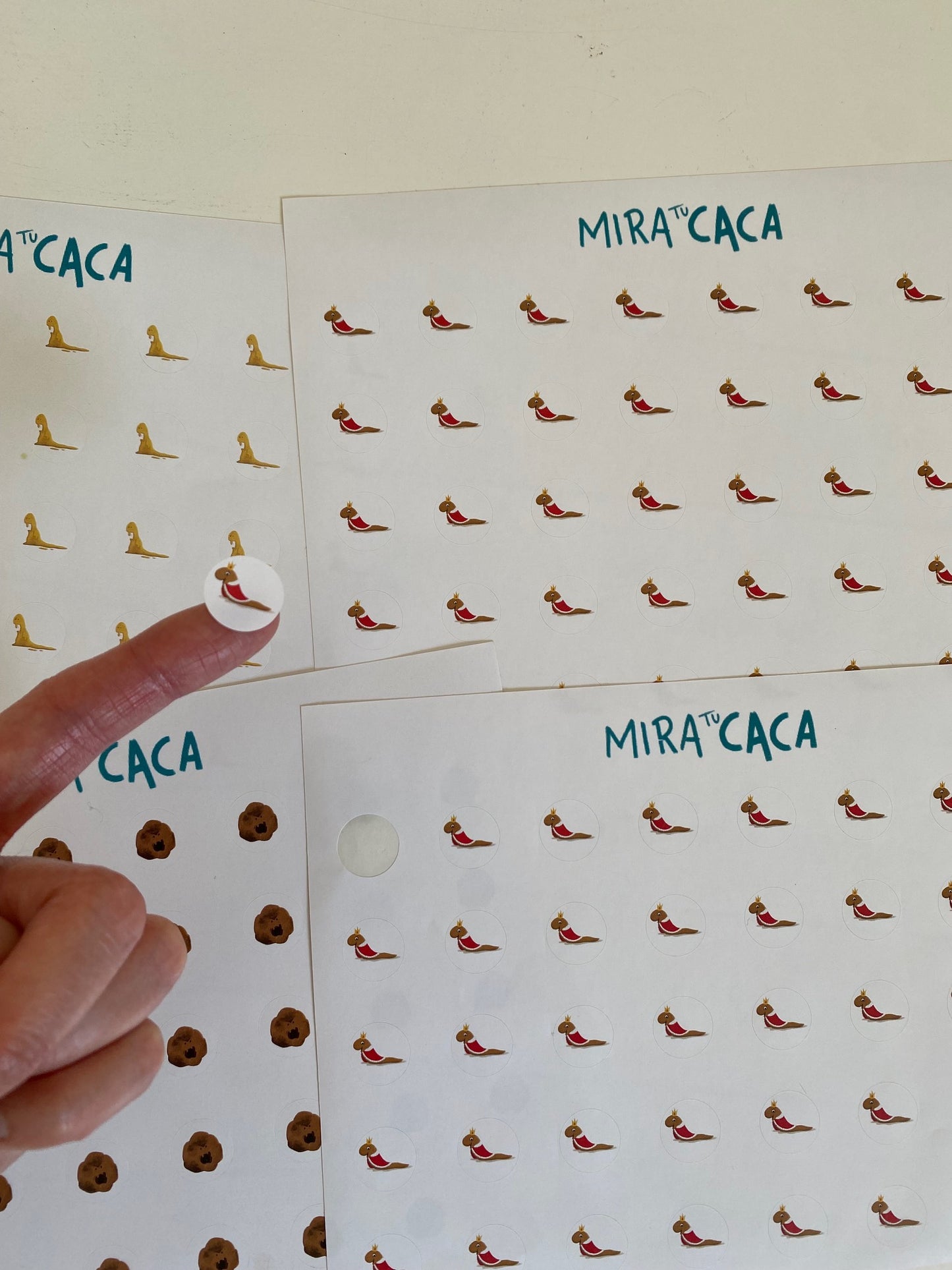 Block + Stickers de seguimiento de deposiciones